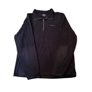 Eddie Bauer Men's Black Half-Zip Sweater
